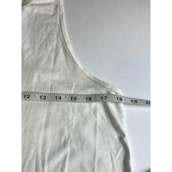 Nike Dri Fit White Just Do It Miler JDI Running Tank Top Women's Size Large - Picture 6 of 8